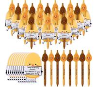 MotiMind Lot de 40 stylos émotionnels inspirants en forme de pomme de terre avec étiquettes de motivation pour étudiants, employés, collègues, diététiciens