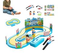 Motion Controlled Racing Game, Parent Child Interactive Toy, Rechargeable | Wireless motion sensing racing game with 2 bracelets, track and rechargeable batteries, designed for children ages 4+ at home