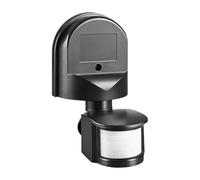 Motion Detector - 8.4 inch Infrared Human Body Sensor with Base | Wall Sensors Dustproof Infrared Sensors | Outdoor Motion Sensor for Security Lighting Alarm. Abs, Black White.