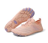 Motion Ground Chaussures pieds nus en cuivre pour l'équilibre naturel Unisexe Chaussures pieds nus imperméables pour hommes et femmes, Trail Running et activités de plein air 2025, 1 rose, 38 EU