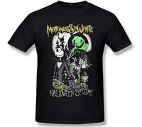 Motion-Less in Wh-ITE Men's Round Neck T-Shirt Short Sleeve Top Pure Cotton T-Shirt Pullover Black M