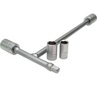 Motion Pro 08-0389 Tri-Drive Mini T-Handle Kit 1/4-inch Drive with 8,10,12,13mm Sockets
