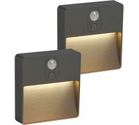 Motion Sensor Night Light, [Pack Of 2] Led Battery Night Light, Auto/On/Off, Children'S Night Light, Warm/White/Mixed, Led Night Light For Hallway, Stairs, Kitchen, Wardrobe, Living Room
