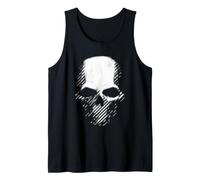 Motion Skull Graphic - Crâne pointillé Noir et Blanc Débardeur