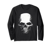 Motion Skull Graphic - Crâne pointillé Noir et Blanc Manche Longue