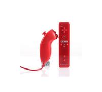 MotionPlus et Nunchuk avec étui pour Wii et Wii U - Rouge