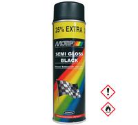 Motip Dupli Rallye Noir Satiné Bombe De Peinture Laque Spray 500 ml