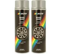 MOTIP Peinture pour Jantes - Argent - 500ml (Lot de 2)