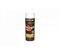 Bombe de peinture blanc brillant élastomère pelable Motip Sprayplast 396533 pour moto