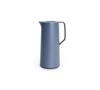 Emsa Motiva Pichet Isotherme 1 L, Bouchon vis, Fermeture Quick Press, Pichet à rétention de Chaleur, Boissons Chaudes 12h, Boissons Froides 24h, Ampoule Verre, Fabriqué en Allemagne, Bleu N4170300