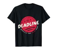 Motivated by Deadline, T-shirt humoristique Creative Procrastination T-Shirt