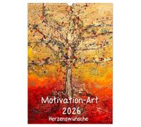 Motivation-Art 2026, Version française (Calendrier mural 2026 DIN A3 portrait), Calendrier CALVENDO mensuel