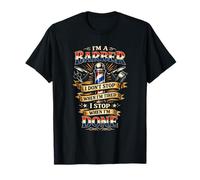 Motivation Classique rétro Barber I Stop When I'm Done T-Shirt