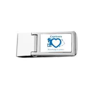 Motivation Constellation Capricorne Love Slim Pince à billets en acier inoxydable Portefeuille de poche