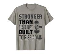Motivation de fitness : plus fort que le graphique de la salle de sport d'hier T-Shirt