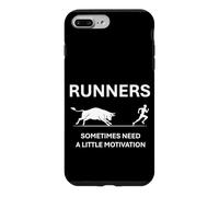 Motivation des Coureurs Bull Chasing a Runner Cadeau Amusant pour la Course à Pied Coque pour iPhone 7 Plus/8 Plus