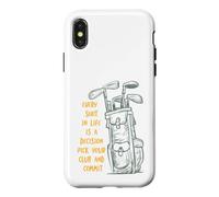 Motivation du Golfeur pour Les Choix de la Vie et Le Jeu de Golf Coque pour iPhone X/XS