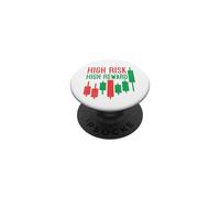 Motivation du Trading : Trader en détresse à Haut Risque et récompense élevée PopSockets PopGrip Adhésif