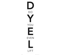 Motivation - Est-ce que tu soulèves même 30,5x91,5 Mots Poster DYEL
