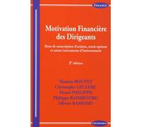 Motivation Financière Des Dirigeants - Bons De Souscription D'actions, Stock-Options Et Autres Instruments D'intéressement