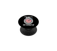 Motivation I Know I Shoot Like a Girl Archery PopSockets PopGrip Adhésif