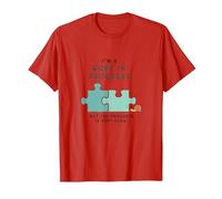 Motivation I'm a Work in Progress Croissance Lente T-Shirt, Homme, Rouge, L