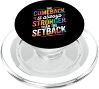 Motivation Le Retour est Toujours Plus Fort Que Le Revers PopSockets PopGrip pour MagSafe