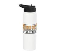 Motivation L'état d'esprit est tout ce qui compte Positif Stainless Steel Insulated Water Bottle