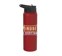 Motivation L'état d'esprit est tout ce qui compte Positif Stainless Steel Insulated Water Bottle