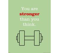 Motivation - Mini-Poster - Tu es plus fort que tu ne le penses + 1 Ü-Poster der Grösse 61x91,5cm