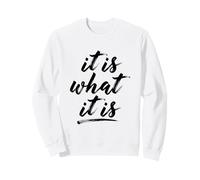 Motivation Moderne Minimaliste C'est ce Que C'est la Typographie Sweatshirt
