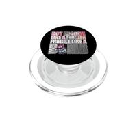 Motivation Not Fragile Like a Flower Fragile Like a Bomb PopSockets PopGrip pour MagSafe