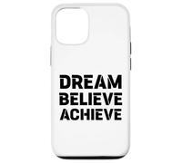 Motivation RÊVER, Croire, RÉALISER : Grand Graphique Gras Coque pour iPhone 12/12 Pro