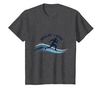 Motivation Run Like The Wind Cross Country Runner T-Shirt, Enfant, Chiné Foncé, 8 Ans