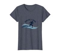 Motivation Run Like The Wind Cross Country Runner T-Shirt, Femme, Bleu Chiné, S