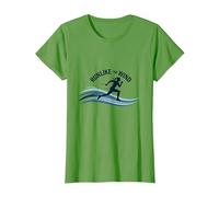 Motivation Run Like The Wind Cross Country Runner T-Shirt, Femme, Herbe, S