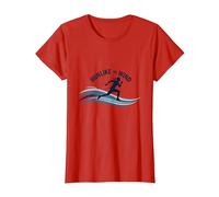 Motivation Run Like The Wind Cross Country Runner T-Shirt, Femme, Rouge, S