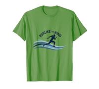Motivation Run Like The Wind Cross Country Runner T-Shirt, Homme, Herbe, L