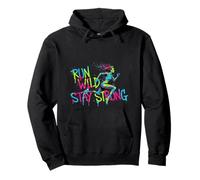 Motivation Run Wild Stay Strong Gym Woman Runner Sweat à Capuche