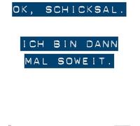 Motivational - #4 OK Destinée, je serai prêt - Poster Impression cm