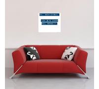 Motivational - Mini Poster - OK Destinée, je suis prêt alors #3 + 2 Panneaux d'affichage en bois 50,5 cm noir
