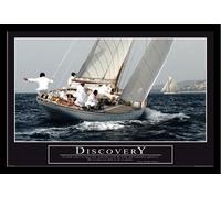 Motivational - Poster - Discovery + cadre interchangeable, Shinsuke® Maxi MDF noir, vitre acrylique