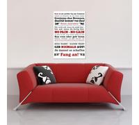 Motivational - Poster - GYM Training - Pas d'excuses Blanc + 1 poster Ü de la taille 61x91,5cm