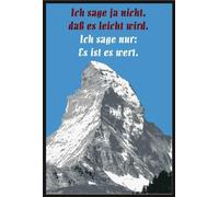 Motivational - Poster - Je ne dis pas que ce sera facile #3 + cadre interchangeable, Shinsuke® Maxi plastique noir, vitre acrylique