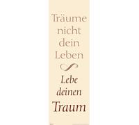 Motivational - Poster Slim - Ne rêve pas ta vie + 1 poster Ü de taille 61x91,5cm