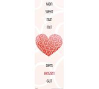 Motivational - Poster Slim - On ne voit bien qu'avec le cœur + 1 poster Ü de taille 61x91,5cm