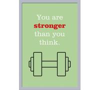 Motivational - Poster - You are stronger than you think + cadre amovible, Shinsuke® Maxi MDF argenté, vitre acrylique