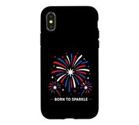 Motivational Quote Everyday Confidence Born to Sparkle Coque pour iPhone X/XS