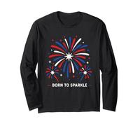 Motivational Quote Everyday Confidence Born to Sparkle Manche Longue