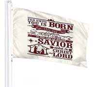 Motivational Quote Flag 3x5 FT Wild Word with City Houses Man Flower Dots Stars Outdoor Flags Large Welcome Yard Banners Home Garden Yard Lawn Decor Beige